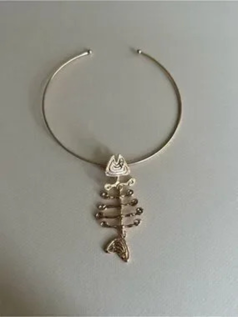 Fishbone?Choker Necklace #2346